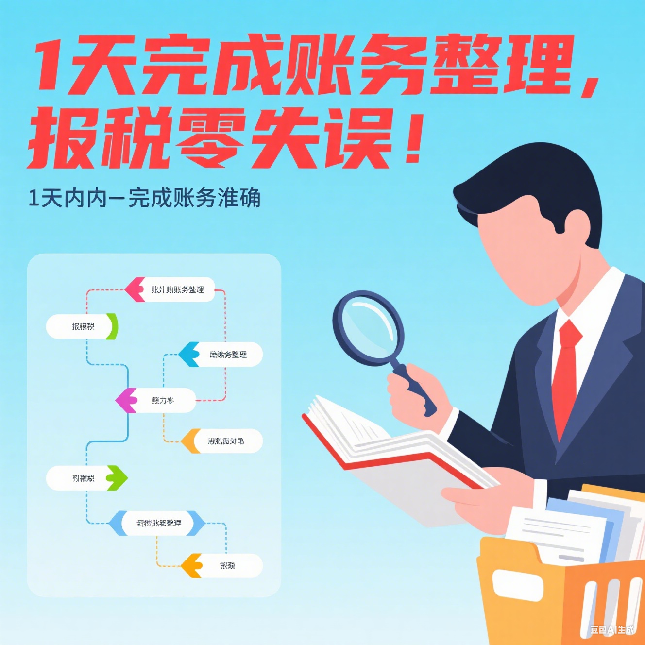 海南生产企业记账报税极速办：1天完成账务整理，报税零失误！